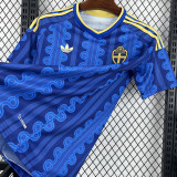 26-27 Sweden Away Fans Soccer Jersey