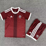 26-27 Qatar Home Kids Soccer Jersey