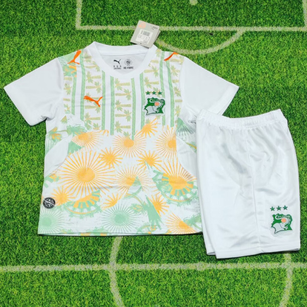 26-27 Ivory Coast Away Kids Soccer Jersey