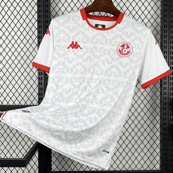 26-27 Tunisia Away Fans Soccer Jersey