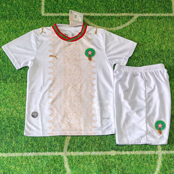 26-27 Morocco Away Kids Soccer Jersey