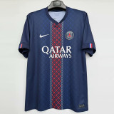 25-26 PSG Home Print 2 Star Champions of Europe 26 Fans Soccer Jersey