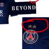 25-26 PSG Home Print 2 Star Champions of Europe 26 Fans Soccer Jersey