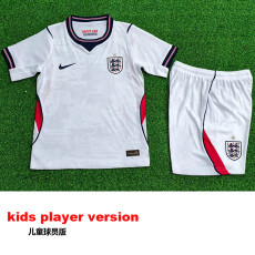 26-27 England Home Kids Player Version Soccer Jersey (球员童装)