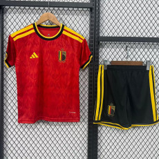 26-27 Belgium Home Kids Soccer Jersey