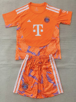 26-27 Bayern Orange Goalkeeper Kids Soccer Jersey