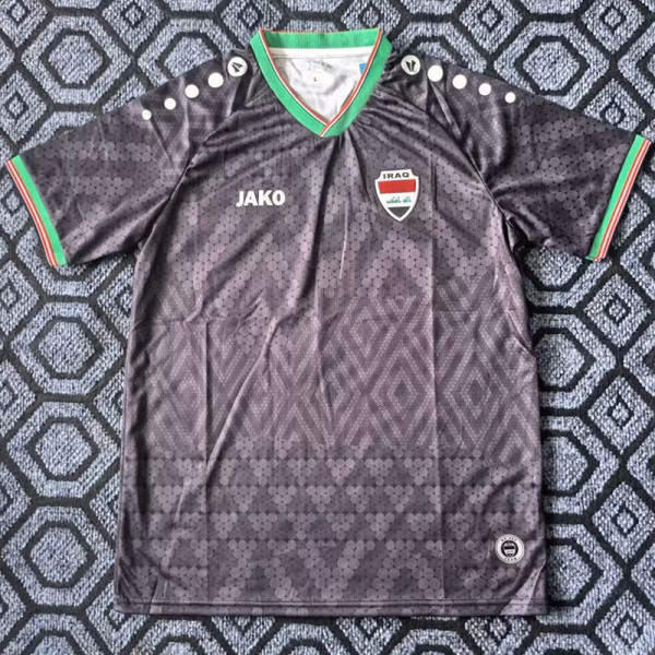 26-27 IRAQ Black Fans Soccer Jersey