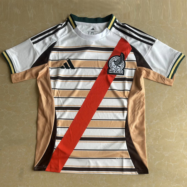 26-27 Mexico Khaki White Special Edition Training shirts