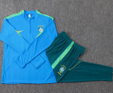 26-27 Brazil Lake blue Half Pull Tracksuit #B26041(半拉链)