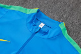 26-27 Brazil Lake blue Half Pull Tracksuit #B26041(半拉链)