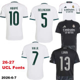 26-27 RMA Home 1:1 Fans Soccer Jersey