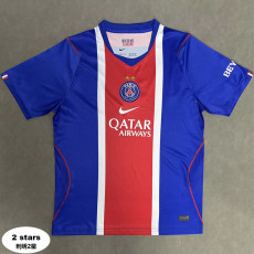 26-27 PSG Home 2 stars Fans Soccer Jersey (Embroidered 刺绣2星)