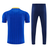 26-27 Boca Juniors Fancy blue Short shirts and Long trousers Suit (圆领)