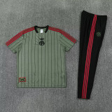 26-27 Bayern Army green Short shirts and Long trousers Suit (圆领)