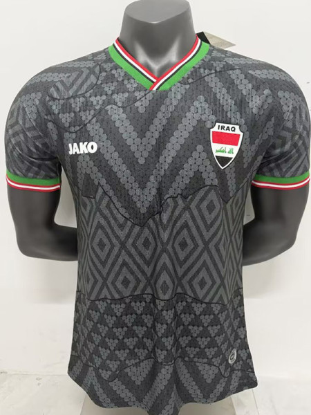26-27 IRAQ Black Player Version Soccer Jersey (有花纹)