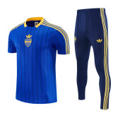 26-27 Boca Juniors Fancy blue Short shirts and Long trousers Suit (圆领)