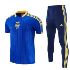 26-27 Boca Juniors Fancy blue Short shirts and Long trousers Suit (圆领)