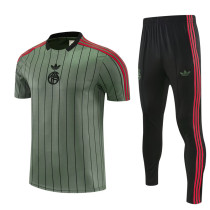 26-27 Bayern Army green Short shirts and Long trousers Suit (圆领)