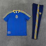 26-27 Boca Juniors Fancy blue Short shirts and Long trousers Suit (圆领)