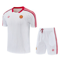 25-26 Man Utd White red Training Short Suit