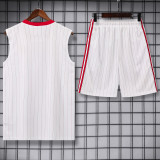 25-26 Man Utd White red Tank top and shorts suit