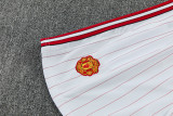 25-26 Man Utd White red Training Short Suit