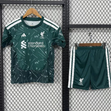 26-27 LIV Green Goalkeeper Kids Soccer Jersey