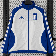 26-27 Greece White Blue Windbreaker