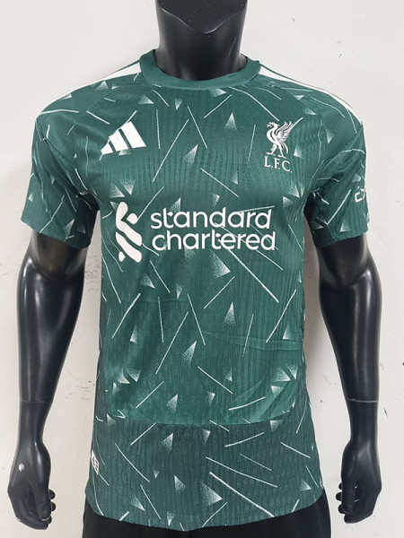 26-27 LIV Green Goalkeeper Player Version Soccer Jersey