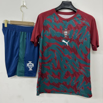 26-27 Portugal Red Training Short Suit