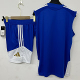 26-27 JUV Blue Tank top and shorts suit (背心短裤)