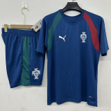26-27 Portugal Lake blue Training Short Suit