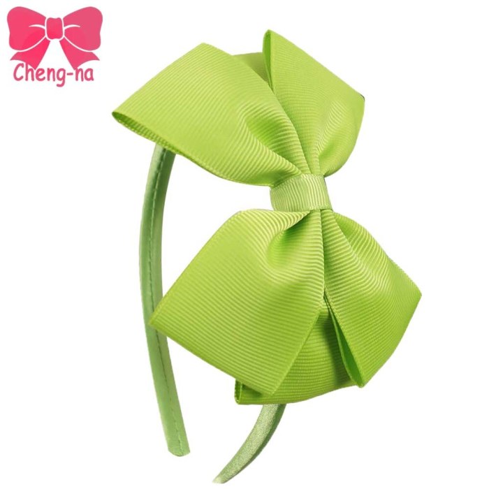 11 pcs/Lot High Quality Solid Hairbands Princess Hair Accessories Big Bows Plastic Hairband Girl Headband Hair Accessories