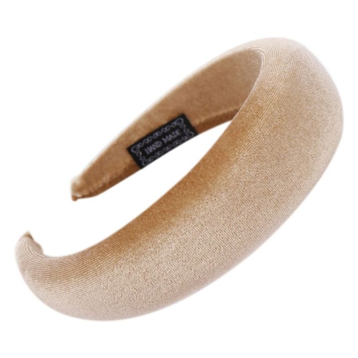 11 Colors Women Padded Wide Sponge Headband Glitter Velvet Sweet Candy Color Hair Hoop Vintage Party Stretchy Thick Headpiece