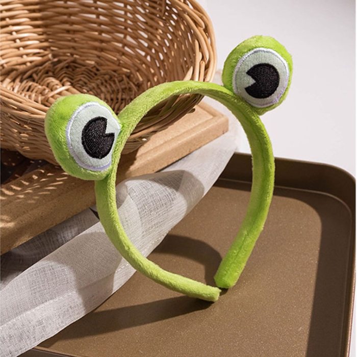 Funny Frog Makeup Headband Wide-brimmed Elastic Hairbands Cute Girls Hair Bands Women Hair Accessories Girls Hairband