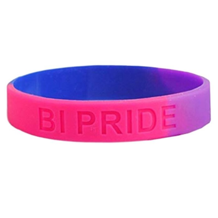 18 Types Unisex LGBT Rainbow Letters Bracelet Party Parade Sports Wristband Six-Color Gay Lesbian Pride Silicone Rubber