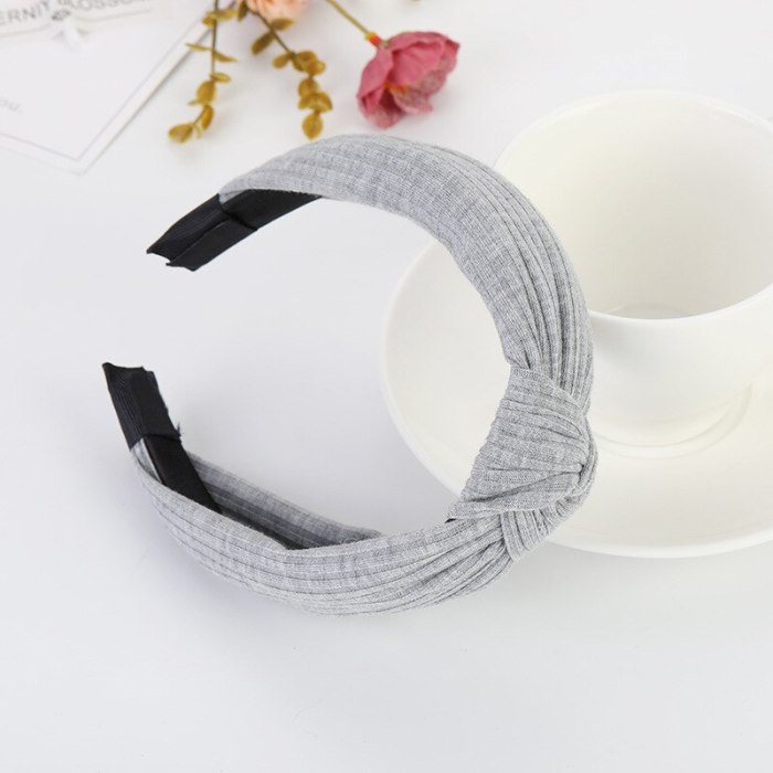 New ladies Headbands hair hoop female cross-knotted headband fashion wild cloth headband Korean ladies headwear