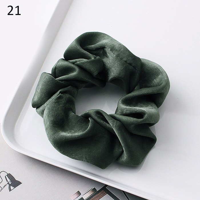Solid Scrunchie Women Girls Elastic Hair Bands Accessories Gum For Women Tie Hair Ring Rope Ponytail Holder Headdress