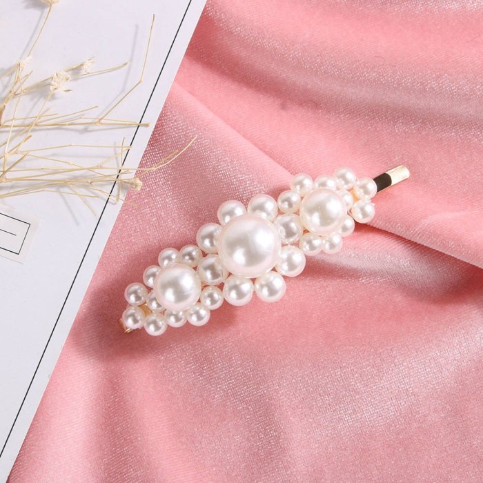 Pearl Hairgrip Elegant Women Hair Clips for Girl Princess Retro Gold Sliver Pin Barrette Hair clip Headdress Head wear Hair Pins