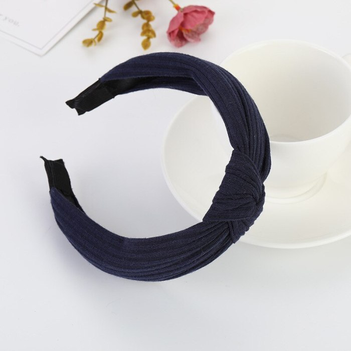 New ladies Headbands hair hoop female cross-knotted headband fashion wild cloth headband Korean ladies headwear