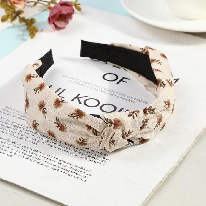 New ladies Headbands hair hoop female cross-knotted headband fashion wild cloth headband Korean ladies headwear