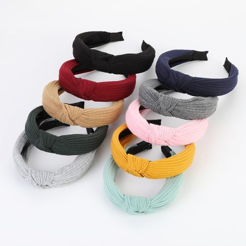 New ladies Headbands hair hoop female cross-knotted headband fashion wild cloth headband Korean ladies headwear