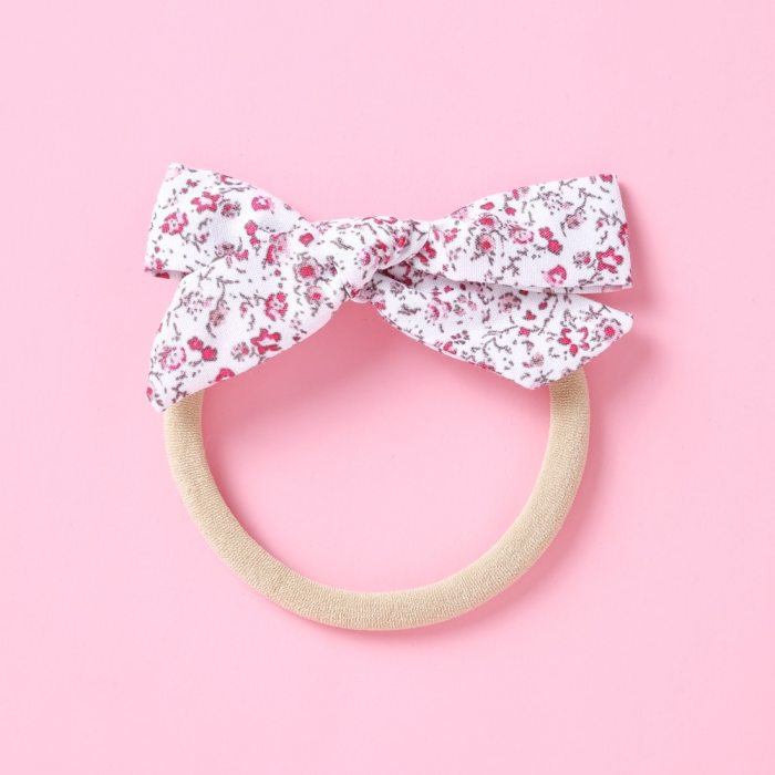 Cute Printed Floral Hair Bands For Children Elastic Nylon Baby Headband Sweet Style Toddler Hairbands Headwrap For Girls Kids