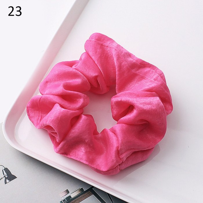 Solid Scrunchie Women Girls Elastic Hair Bands Accessories Gum For Women Tie Hair Ring Rope Ponytail Holder Headdress