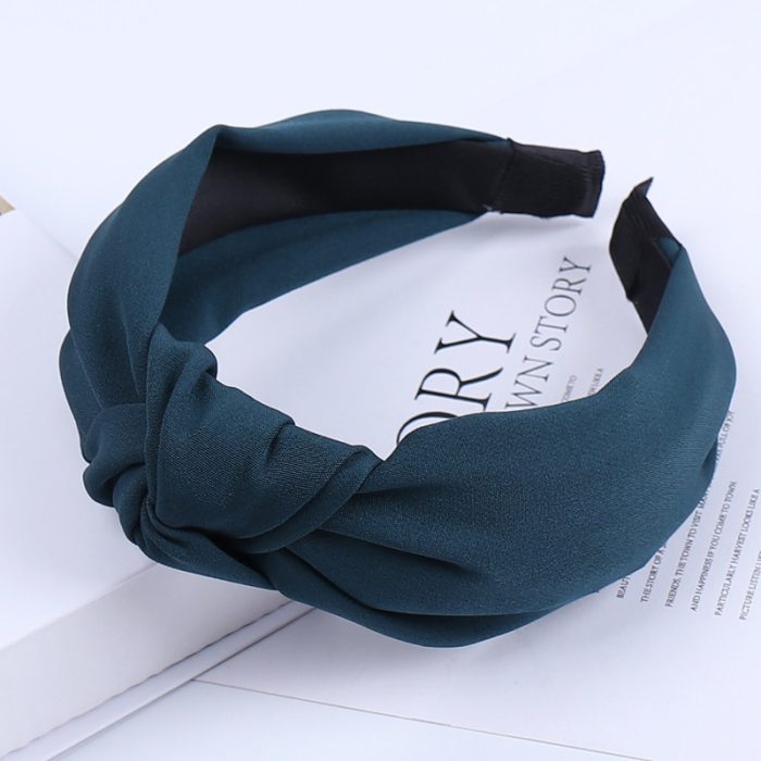 Solid Soft Knotted Flamingo Headband Hairband For Women Lady Bow Hair Hoop Hair Accessories Headwear Christmas