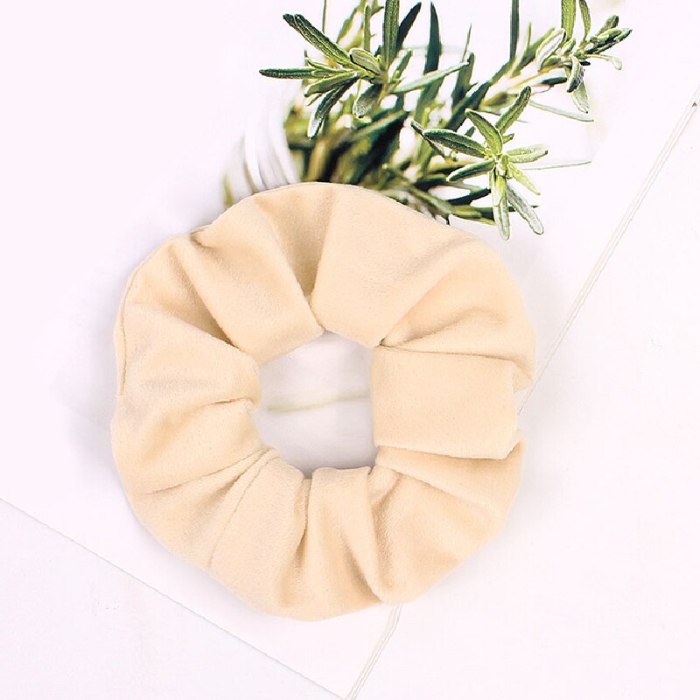 Solid Scrunchie Women Girls Elastic Hair Bands Accessories Gum For Women Tie Hair Ring Rope Ponytail Holder Headdress