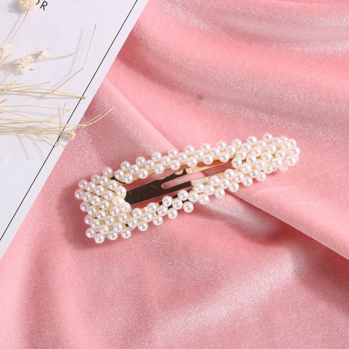 Pearl Hairgrip Elegant Women Hair Clips for Girl Princess Retro Gold Sliver Pin Barrette Hair clip Headdress Head wear Hair Pins