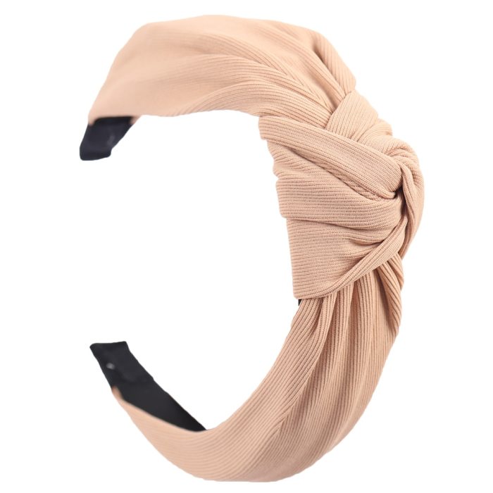 Solid Soft Knotted Flamingo Headband Hairband For Women Lady Bow Hair Hoop Hair Accessories Headwear Christmas