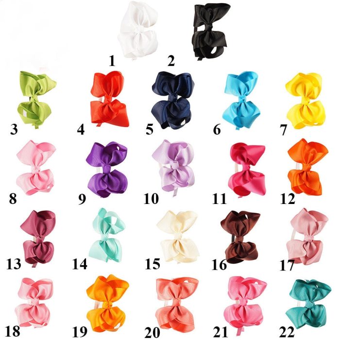 11 pcs/Lot High Quality Solid Hairbands Princess Hair Accessories Big Bows Plastic Hairband Girl Headband Hair Accessories