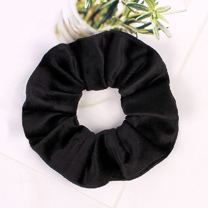 Solid Scrunchie Women Girls Elastic Hair Bands Accessories Gum For Women Tie Hair Ring Rope Ponytail Holder Headdress